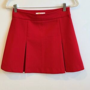 Boden Vibrant Red A-Line Skirt